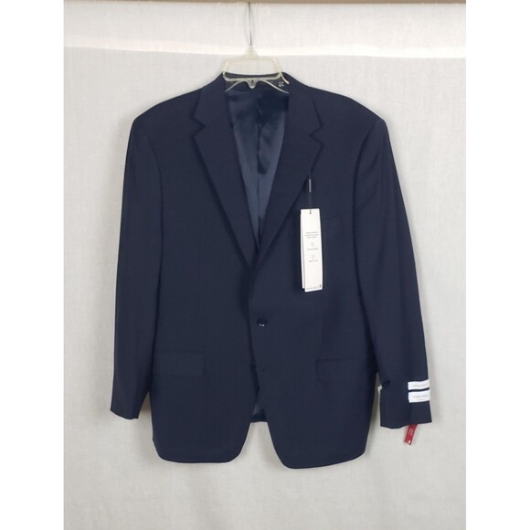 Calvin Klein Blazer Mens 46 Regular Navy Blue X Slim Fit Infinite Stretch Wool - Picture 3 of 16